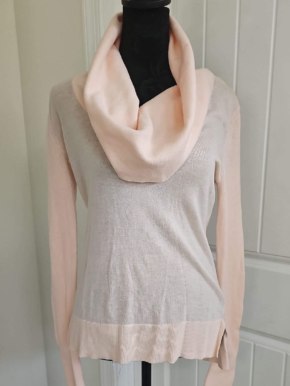 Victoria's Secret Pale Pink Cowl Neck Sweater, Size Medium, Like New